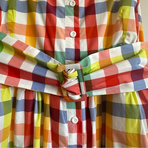 CHRISTOPHER JOHN ROGERS X TARGET MADRAS PLAID FIT & FLARE MIDI DRESS SIZE 28/30 - Picture 9 of 14